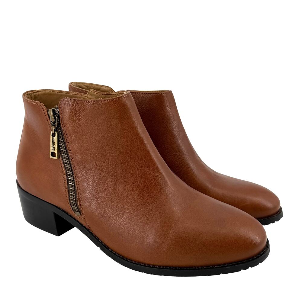 Samuel Hubbard Valencia Leather Ankle Boot Women's Sz 9 W Wide Whiskey Brown
